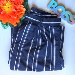 J Crew Striped Wide Leg Pant